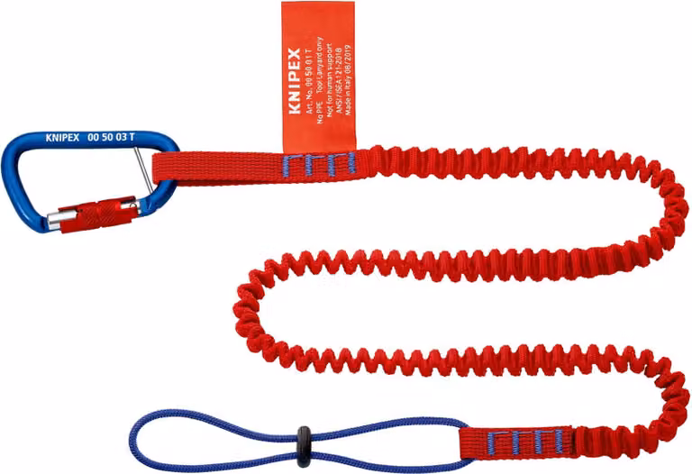 Linea di sicurezza KNIPEX TT con moschettone mat