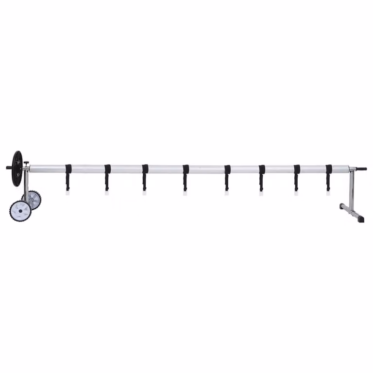 vidaXL Dispositivo avvolgibile per copertura piscina base acciaio inox