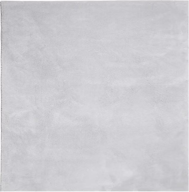 Tappeto da soggiorno HUARTE a pelo corto, morbido e lavabile, grigio, L 240 x P 240 cm