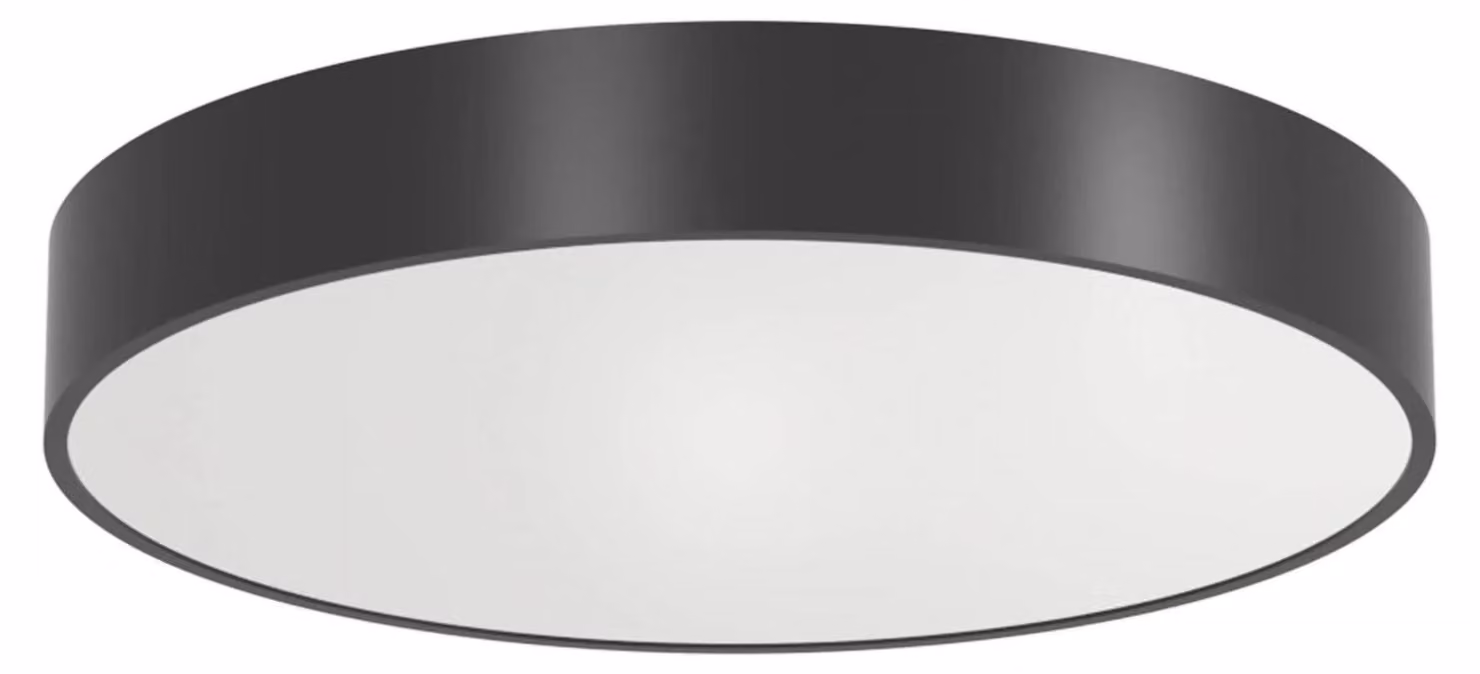 ARELUX XPILL RND, pannello TRIAC, 40W, UGR < 19, 220-240V AC, temperatura di colore (3/4/), indice di resa cromatica 0.80, diametro 400 mm, grado di protezione IP40, angolo di emissione 80 gradi, colore: nero