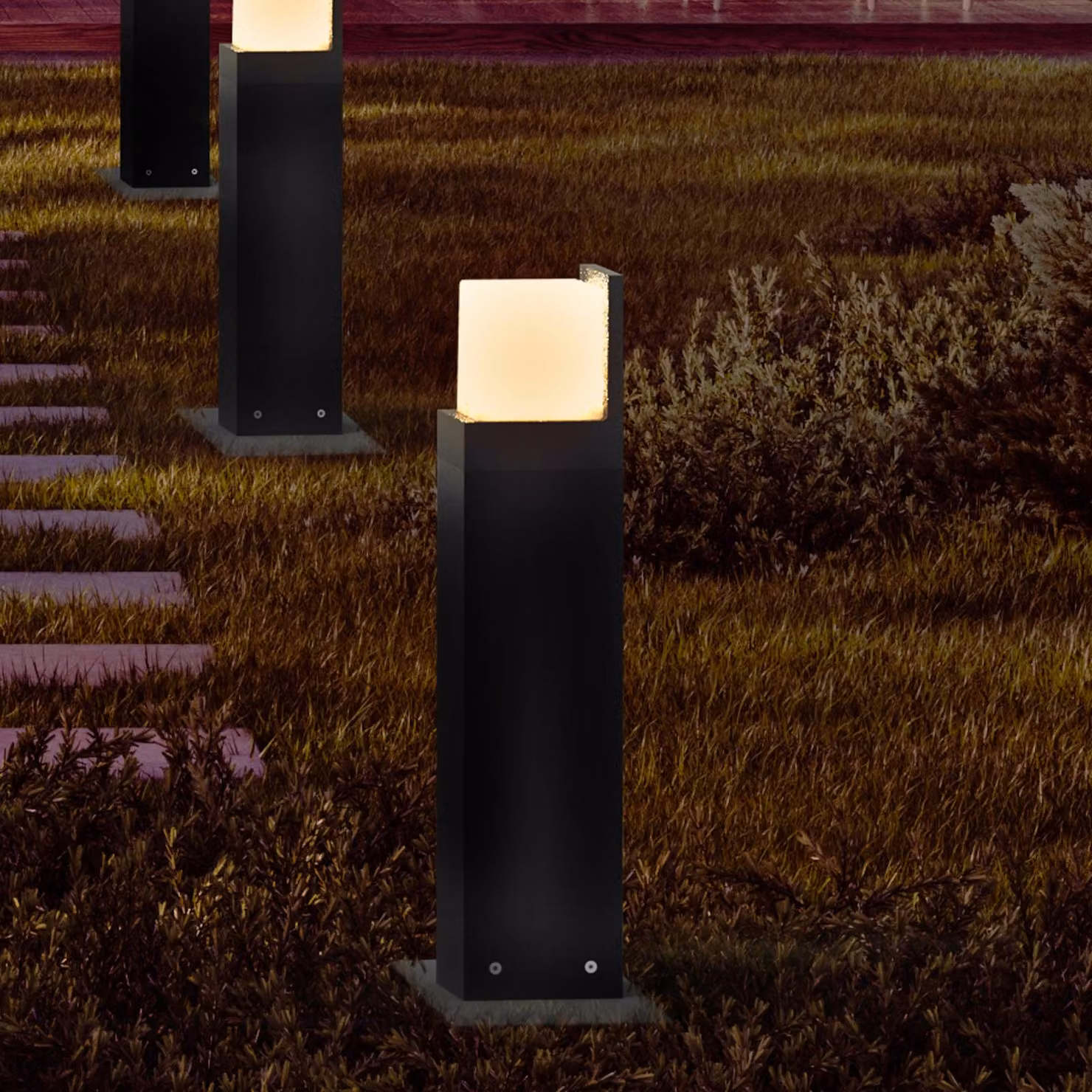 Molto Luce Applique da esterni FYNN-C, Nero, Alluminio, Moderno, Applique da esterni