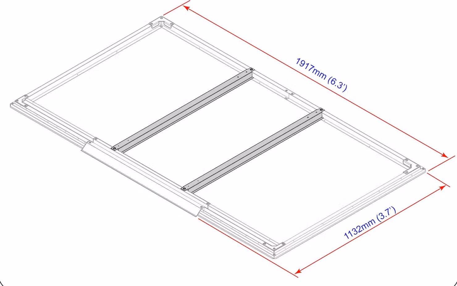 DURAMAX Profili per pavimenti per case 2,5 m² DURAMAX 57802