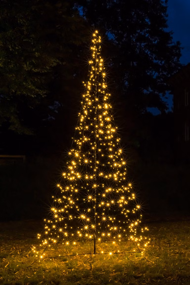 Albero di Natale Galaxy LED 250 cm, 300 LED bianchi caldi, funzione timer IP44