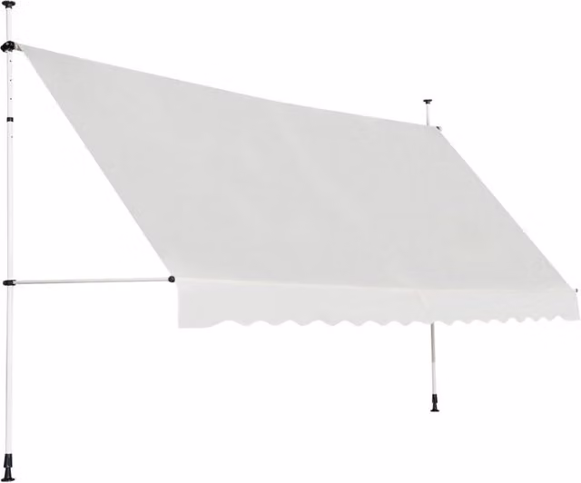 Tenda da sole retrattile Design Mania beige con manovra a rullo, impermeabile e resistente ai raggi UV, L: 300 cm, P: 125 cm