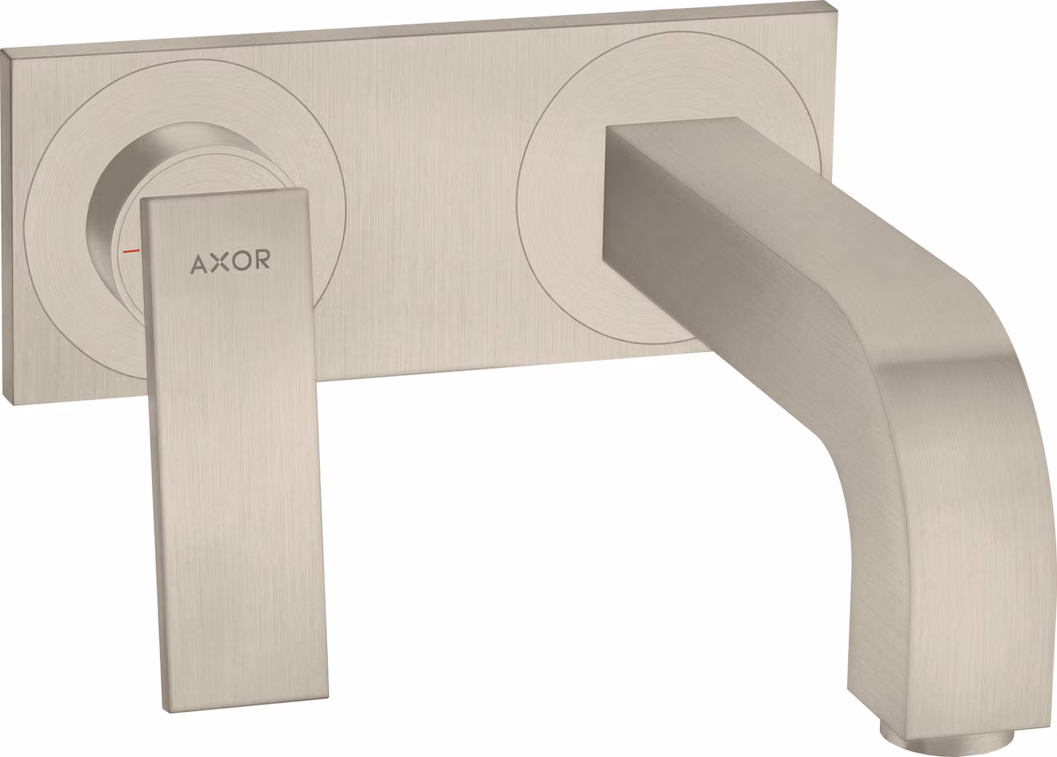 hansgrohe AXOR Citterio Mitigeur de lavabo, encastré, saillie 220mm, garniture découlement non verrouillable, avec plaque, 39119820, 39119820