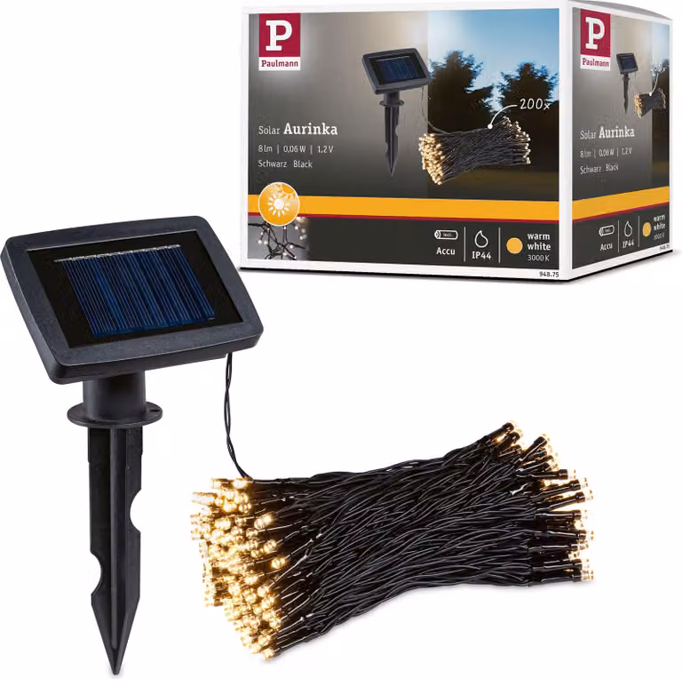 Catena luminosa solare Paulmann Aurinka