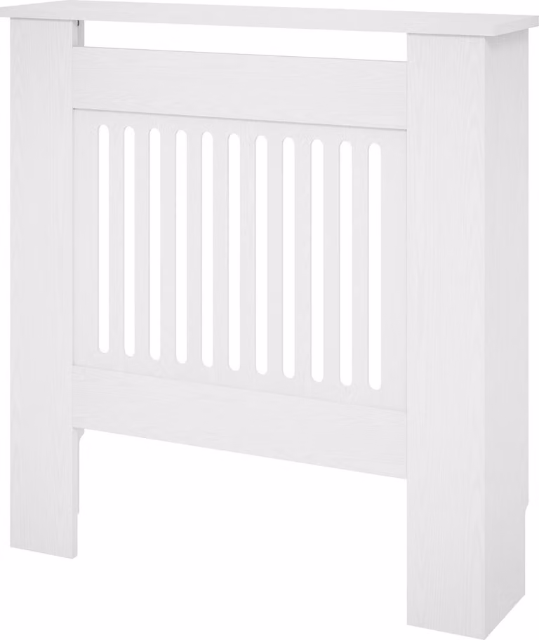 Copritermosifone a lamelle orizzontali, copritermosifone bianco, decorazione per termosifoni, copritermosifone per soggiorno, camera da letto, 78 x 19 x 81 cm