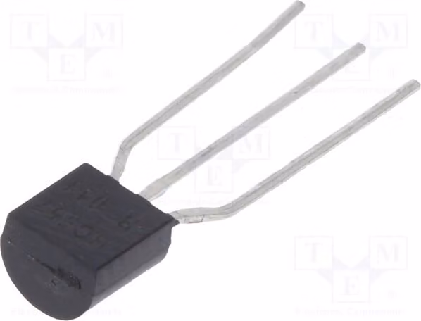 Transistor NPN: 625mW, 45V, TO92, BC557B-AP. Transistor PNP a foro comune, 0,1A, per montaggio su circuito stampato (THT)