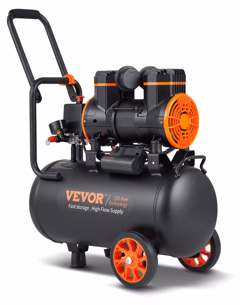 Compressore VEVOR, capacità 24 litri, compressore d'aria, 6-8 bar, 1450W (2 CV), 3,5 MPa, 2800 giri/min
