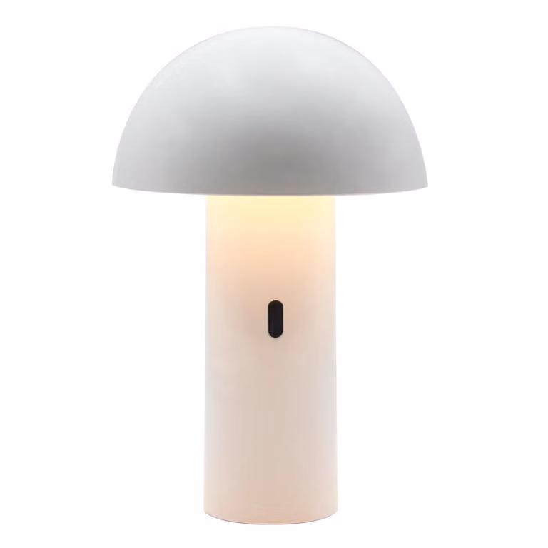 Cordless table lamp - LUMISKY - TOD WHITE - H28 cm - Adjustable head - Warm white LED