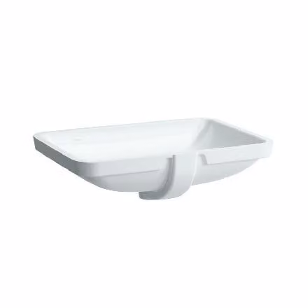 Laufen Pro A - Lavabo, 490x360 mm, senza foro per miscelatore, bianco H8119600001091