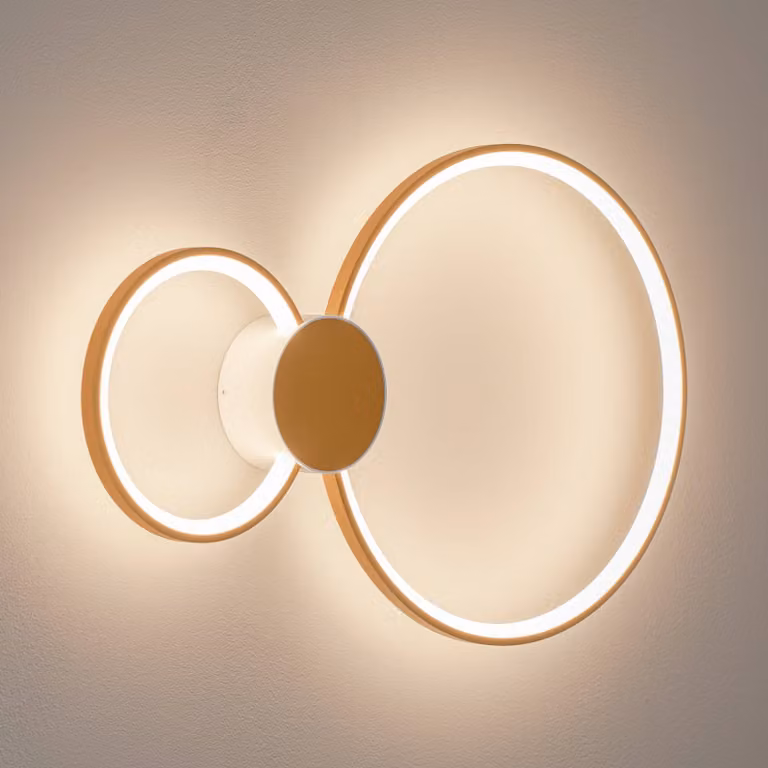BEGA Applique da parete a LED 51298.4, dimmerabile, Ottone / Oro, Soggiorno / Sala da pranzo, Metallo, Applique a LED