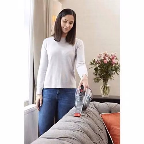 Black and Decker BHHV315B Dustbuster Aspirapolvere Portatile a Batteria al Litio 12 V con Capacità 0,5 L, Colore Nero Rosso Grigio – 2