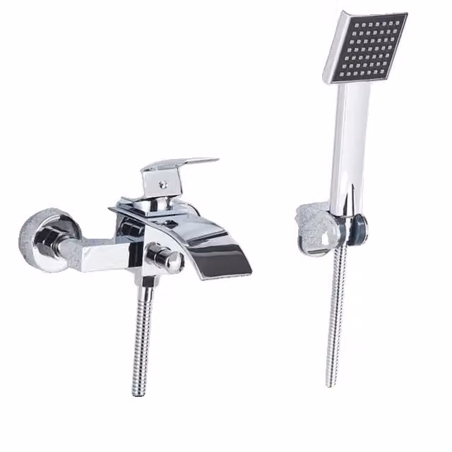 Miscelatore per vasca a parete, design monocomando, cartuccia in Vetroceramica, cromo A