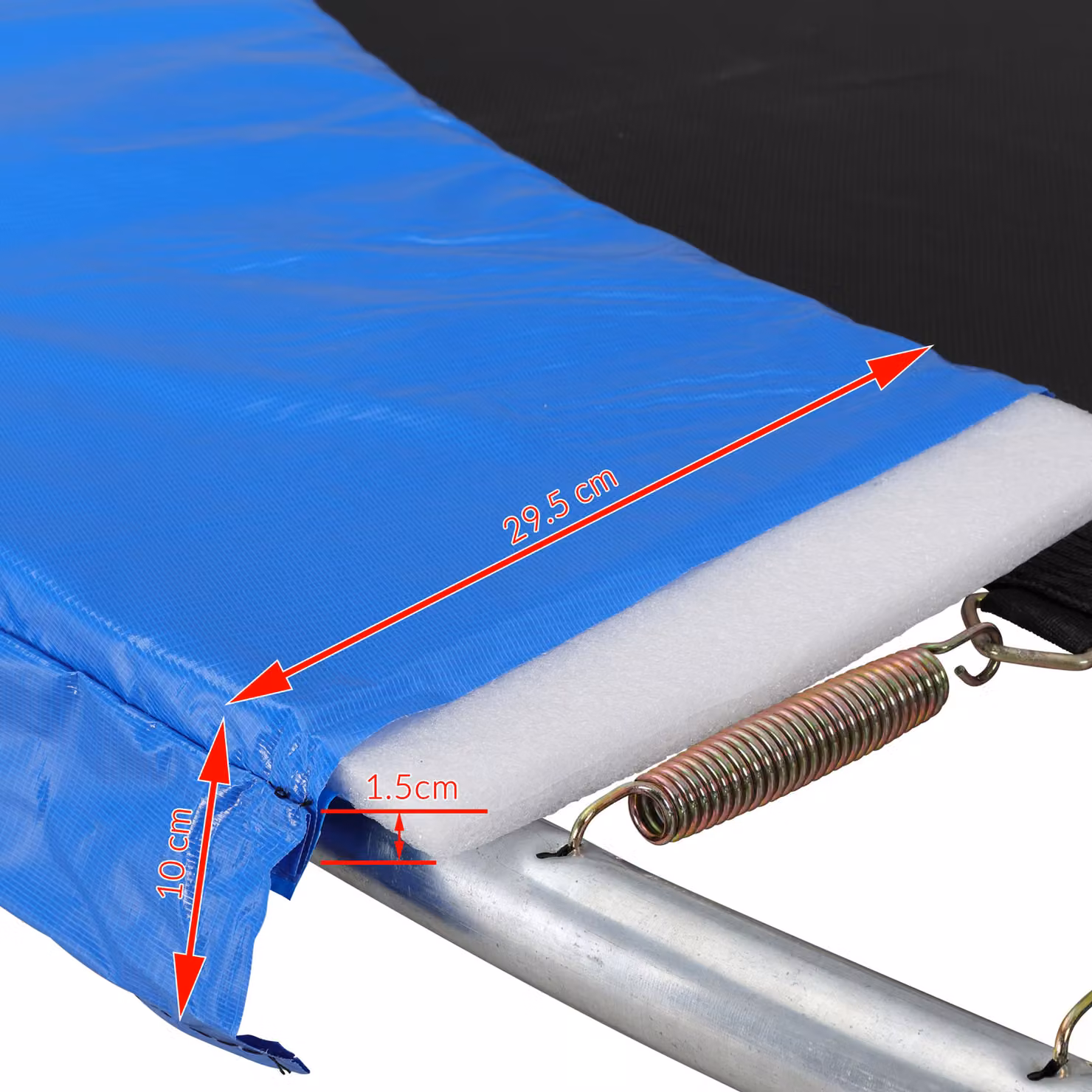 Coprimolla blu in PVC per trampolino Monzana Ø183-426 cm – 2