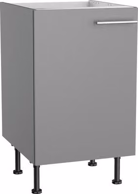 Mobile sottolavello Optifit Mats825 LxPxA 50 x 58,4 x 87 cm grigio basalto opaco smontato Battuta reversibile KFMA SPL506-8+