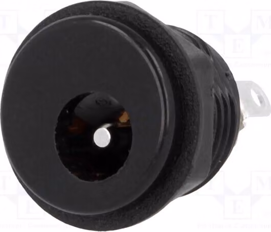 1 connettore maschio 5,5/2,1 mm per alimentazione CC, compatibile con connettore 5,5 mm - 2,1 mm, modello 4840.2200 DC Stec