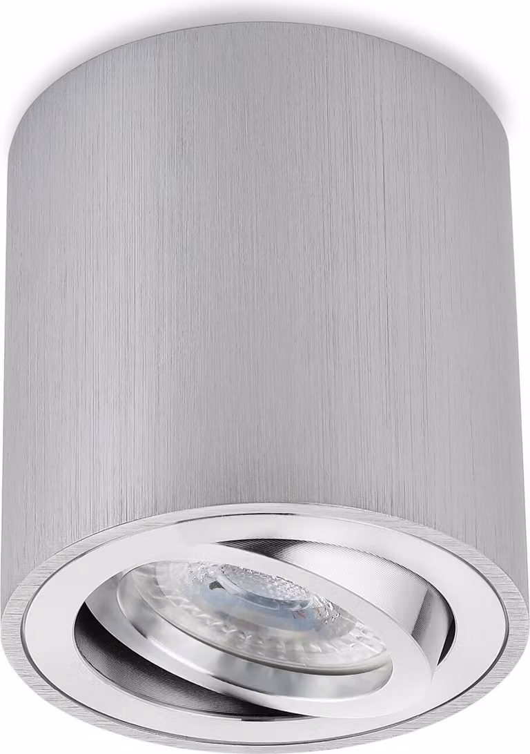 Sweet LED faretto da superficie spazzolato spot da superficie GU10 7W alluminio spot da soffitto 230V