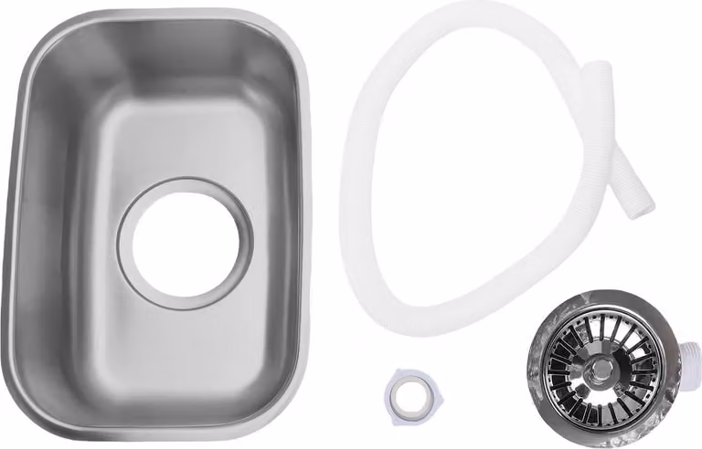 Lavandino per camper, acciaio inossidabile, mini lavandino singolo per auto, barche, camper, yacht, 32 x 22 x 12 cm