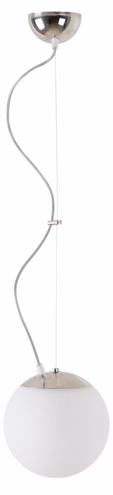 OSMONT ISI72462 ISIS L1 PM-M Lampada a sospensione in plastica, acciaio inossidabile/bianco, grado di protezione IP40, 3000 K, LED da 8 W