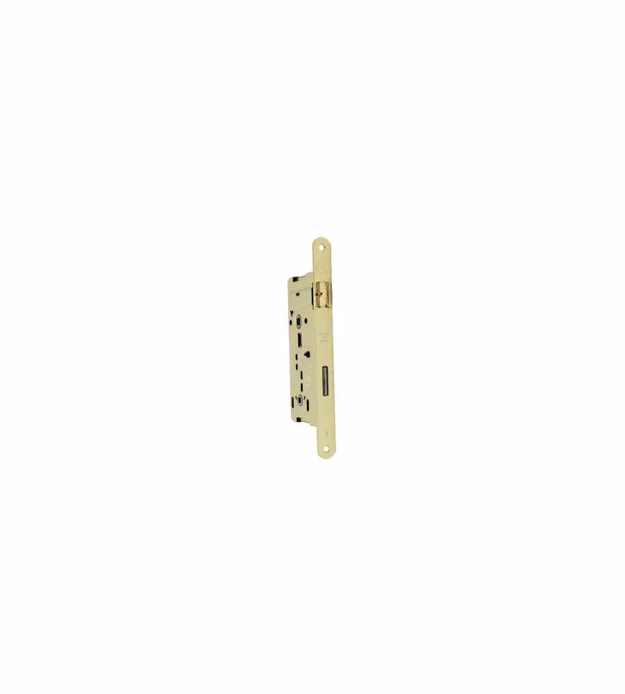 Serratura Patent Doppio Quadro Bordo Tondo Ottonata Entrata Mm.50
