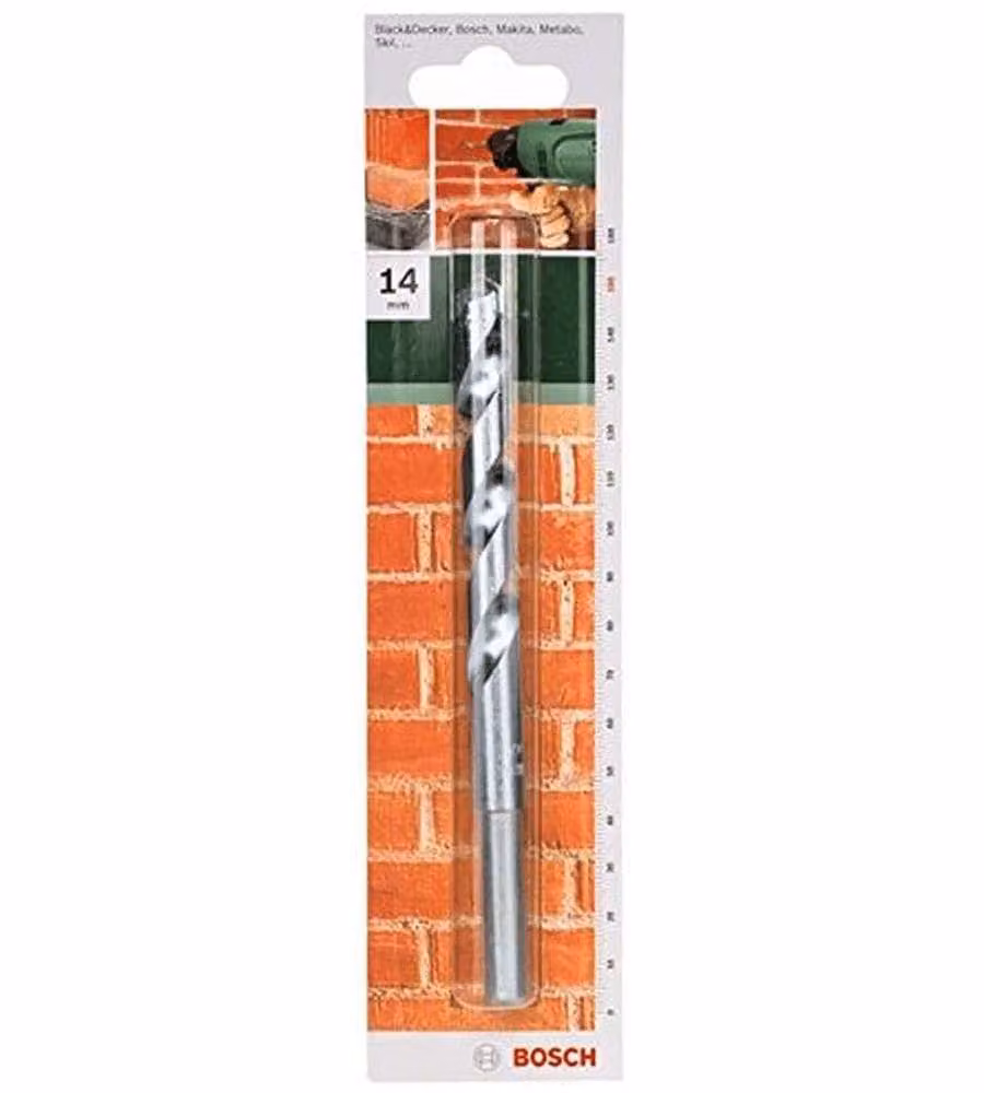 Bosch Punta per Muratura 14 mm 150 mm per Calcestruzzo e Pietra Grigia