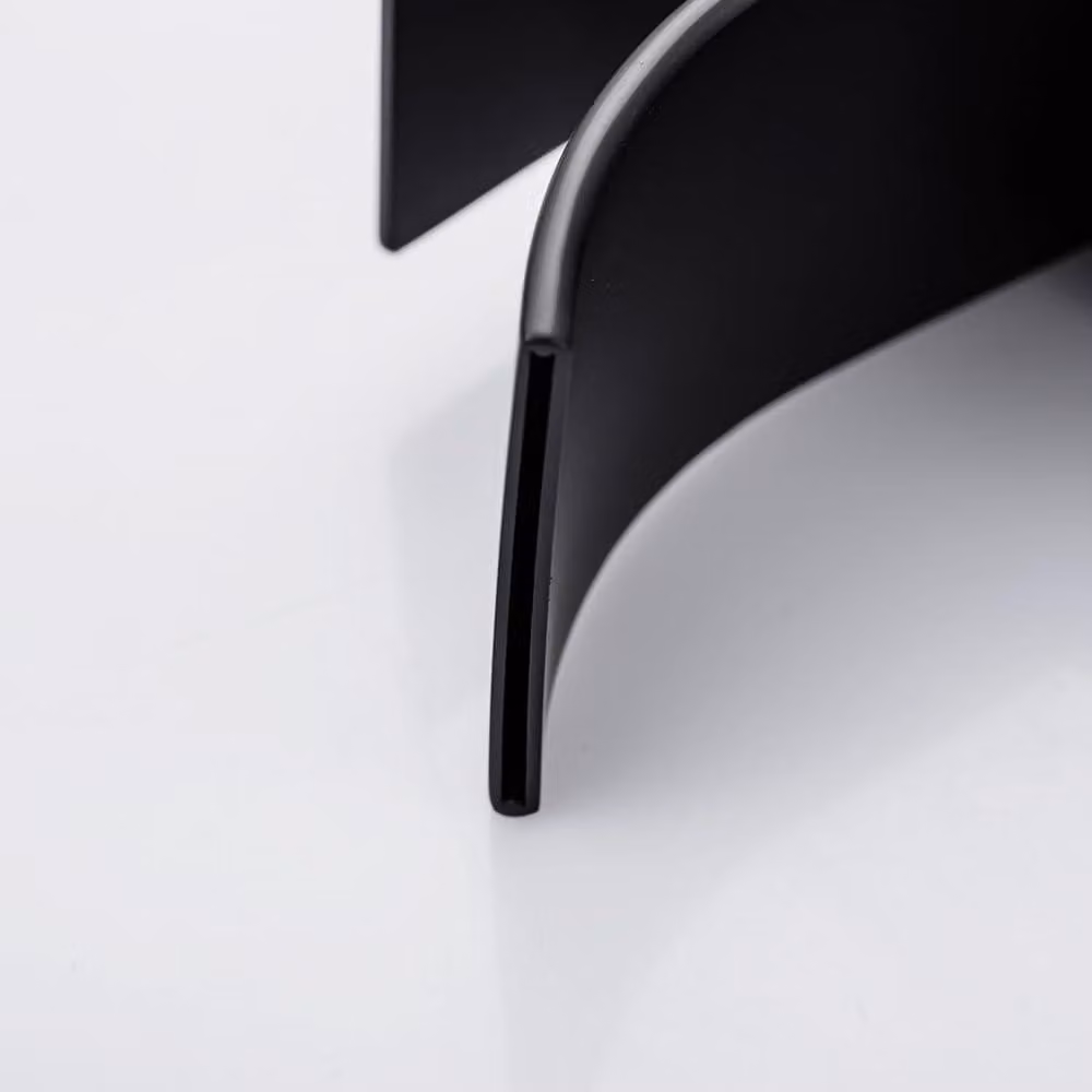 Miscelatore per lavabo, modello alto, 1 pezzo, colore nero, in ottone, per bagno