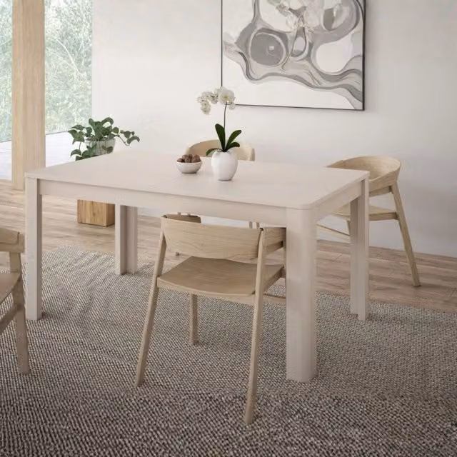 Tavolo allungabile Mono Core con allunga centrale 160x72.7x90.4 cm colore cashmere