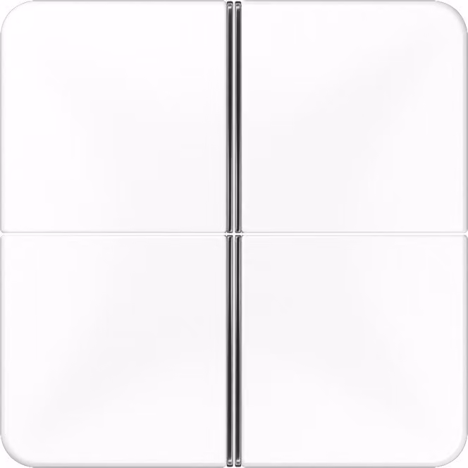 Set di tasti Jung CD404TSAWW a 4 pulsanti, completo, bianco alpino
