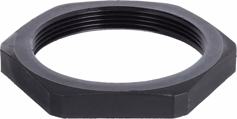 WISKA Controdado M50x1,5 GPA-M50 esagonale in poliammide (PA) colore nero intenso RAL 9005 - 1 pezzo