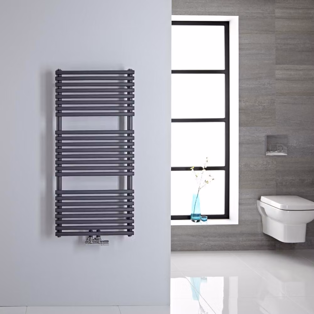 Scaldasalviette Antracite con Attacco Centrale - 250W - 1065 x 500mm - Magera