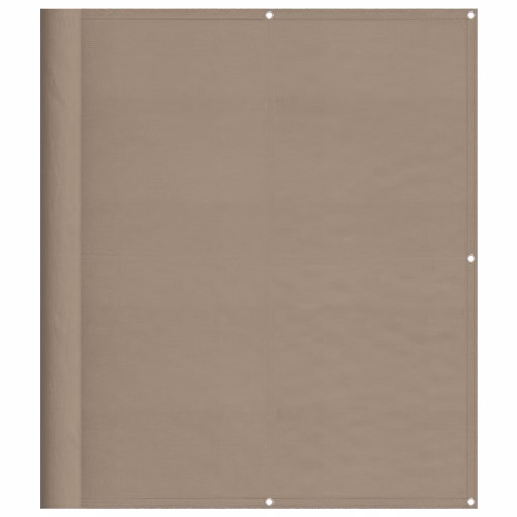 Paravento da Balcone Tortora 120x700 cm 100% Poliestere Oxford