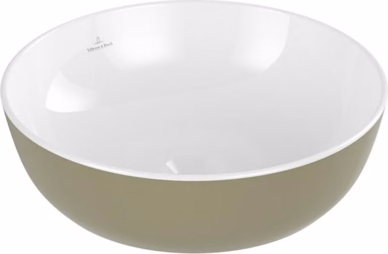 Villeroy & Boch Artis, lavabo à poser, rond, sans trop-plein, 430x430mm, 417943BCS8, 417943BCS8