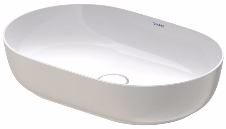 Duravit Luv vasque à poser 60x40cm, sans trop-plein, sans percement pour robinetterie, meulé, 0379602300, 0379602300