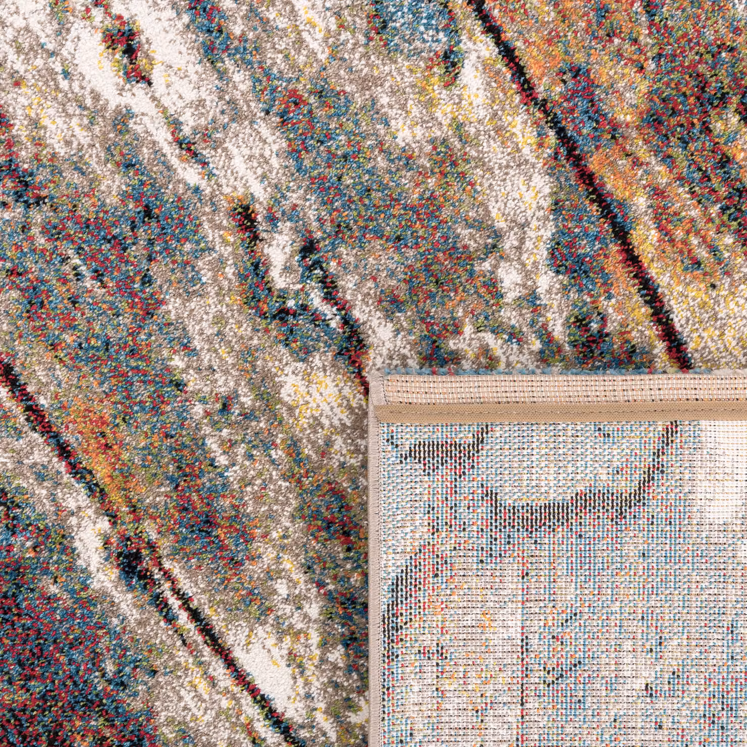 Tappeto Naturosis multicolore con effetto legno in stile shabby chic, L: 120 cm, P: 170 cm – 2