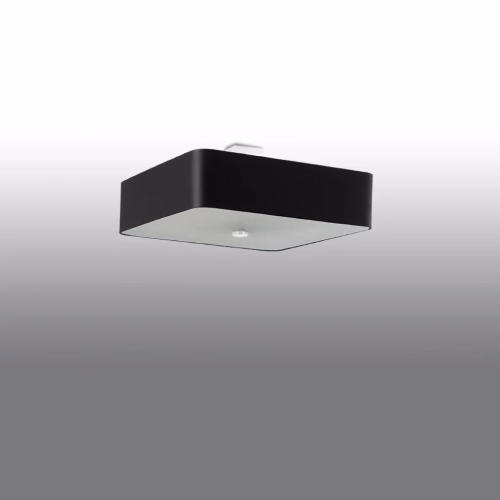 Lampada da soffitto LOKKO 55 Sollux Lighting bianca in metallo, vetro e tessuto con attacco E27 – 2