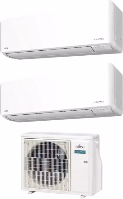 Condizionatore Dual Split Fujitsu KM Airstage 7+7 Bianco con Wi-Fi Integrato e Classe Energetica A+++