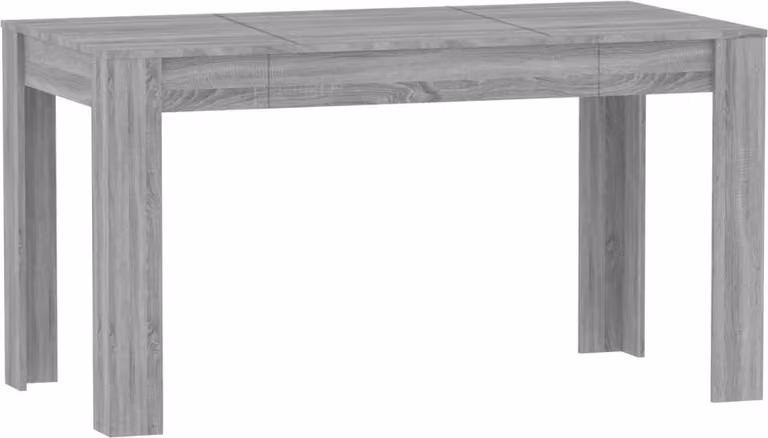 Tavolo da Pranzo Grigio Sonoma 140x74,5x76 cm Legno Multistrato
