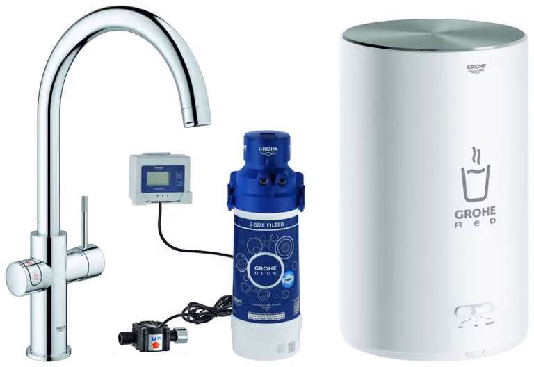CASA39 Grohe Red II Depuratore Acqua Miscelatore lavello cucina canna alta 30083001