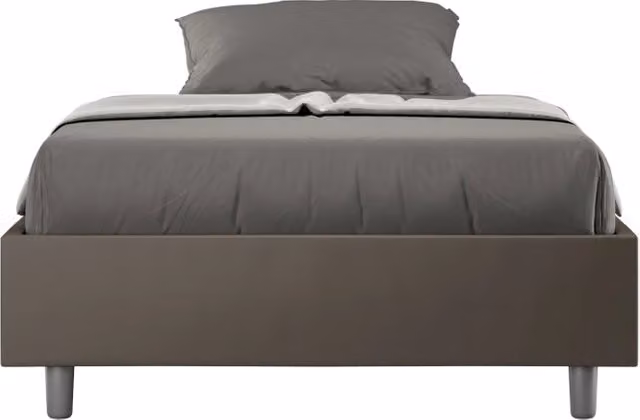 Letto Matrimoniale Francese Sommier 140x210 cm Senza Rete Azelia Cappuccino