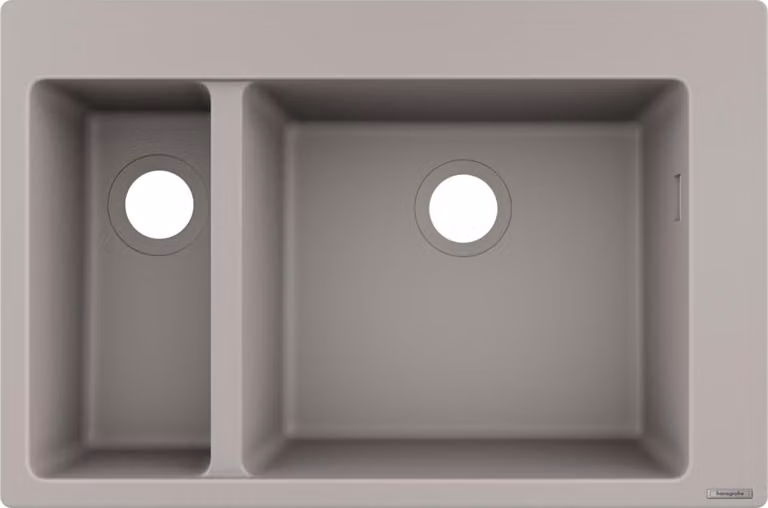 hansgrohe lavello da incasso 180/450 S510-F635 grigio cemento