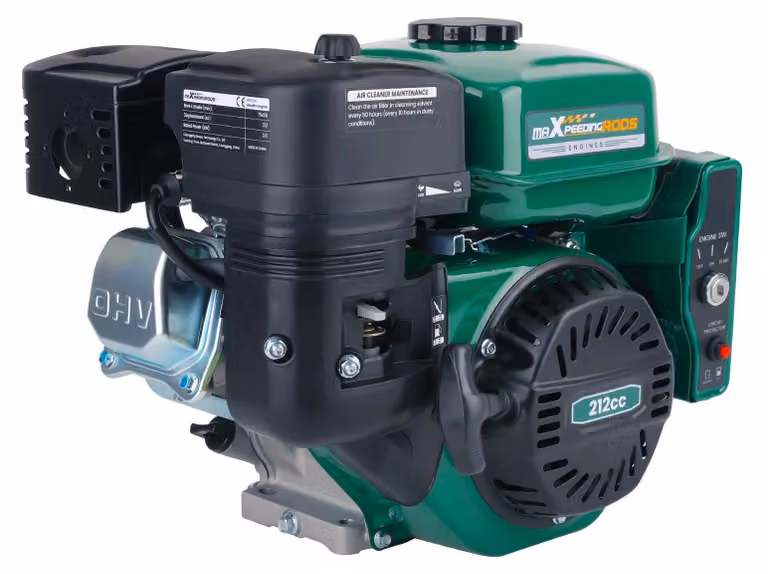 Motore a benzina PE-212E-EU - 7 CV, 212 cc, 4 tempi, OHV - Avviamento elettrico - Albero motore orizzontale - 3,6 kW