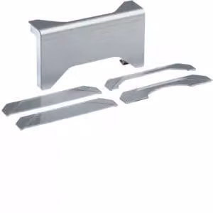 Raccordo per canaline a filo pavimento verso canalina per battiscopa SL 20x80 mm, finitura alluminio