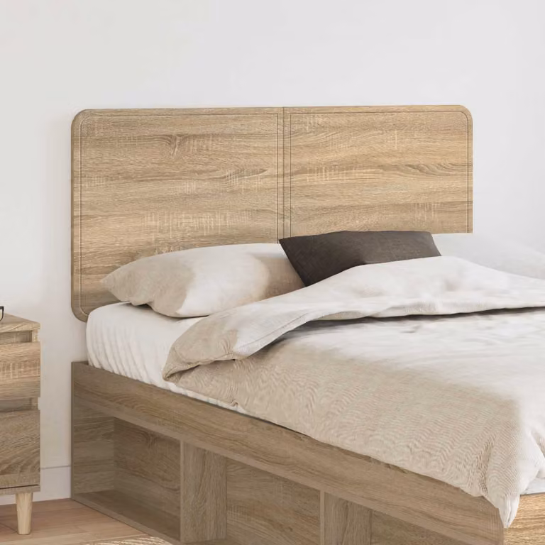 Testiera per letto moderna vidaXL in legno ingegnerizzato color rovere Sonoma