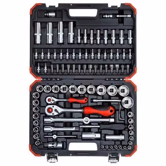 Set di chiavi a bussola Gedore Red 94 pezzi in acciaio al cromo vanadio, colori nero e rosso – 2