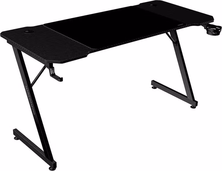 Mars Gaming MGD-X140, dritto, forma rettangolare, truciolato, acciaio, gioco, fibra di carbonio