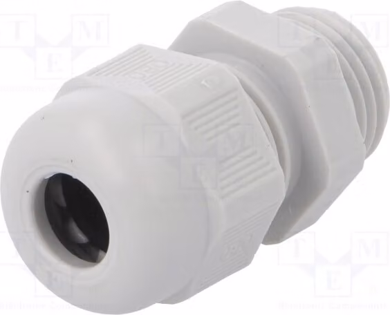 1 x Raccordo per cavi PG9, grigio chiaro, V-TEC PG9 LGR n, grado di protezione IP68, materiale: [specificare il materiale]