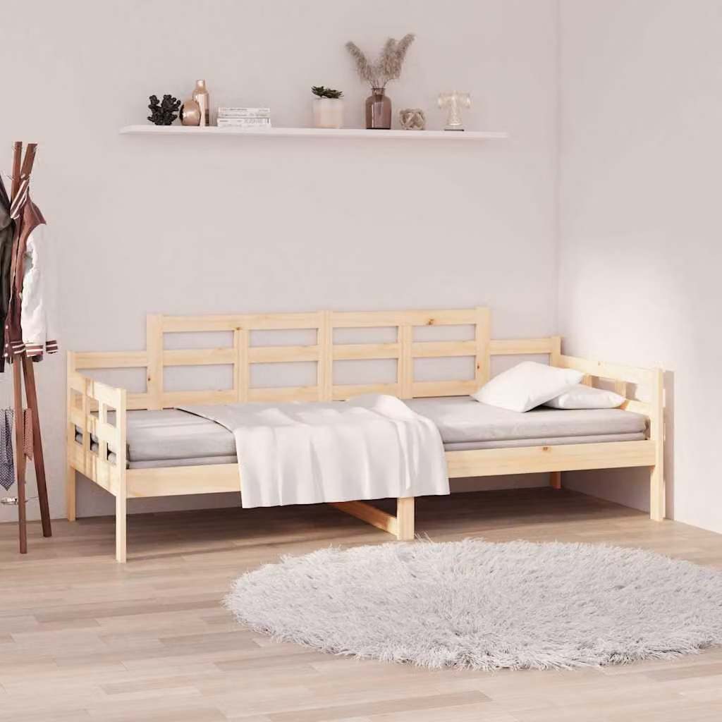 vidaXL Dormeuse in Legno Massello di Pino in Stile Rustico, L/P: 190 x 90 cm