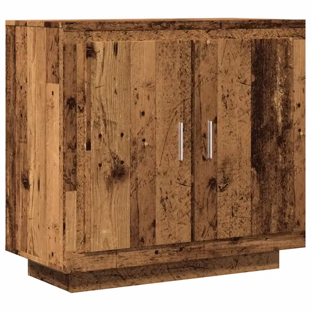 Credenza Buffet in Legno Antico Marrone con Design Minimalista L: 80 cm, P: 40 cm, H: 75 cm – 1