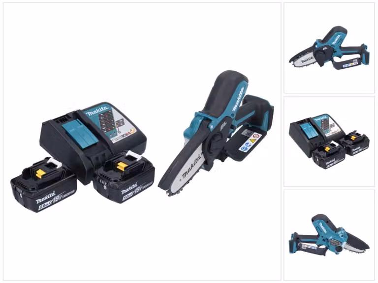 Tagliabordi a batteria Makita DUC 101 RT 18 V 10 cm Brushless + 2x batteria 5,0 Ah + kit caricabatterie